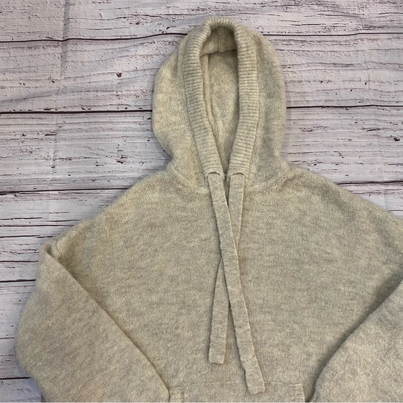Madewell Womenโs Wilmington Hoodie Sweater Heather Parchment Size Small - Picture 6 of 11